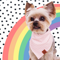 Load image into Gallery viewer, Pink Doted Dog Bandana
