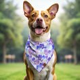 Load image into Gallery viewer, Pansy flower Dog Bandana