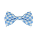 Load image into Gallery viewer, Sky Blue Plaid Dog Bow Tie