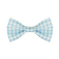 Load image into Gallery viewer, Baby Blue Plaid Dog Bow Tie