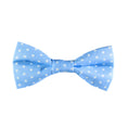 Load image into Gallery viewer, Blue Dotted Dog Bow Tie