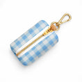 Load image into Gallery viewer, Blue Plaid waste Bag Holder
