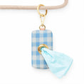 Load image into Gallery viewer, Blue Plaid waste Bag Holder
