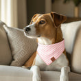 Load image into Gallery viewer, Pink Stripe Dog Bandana
