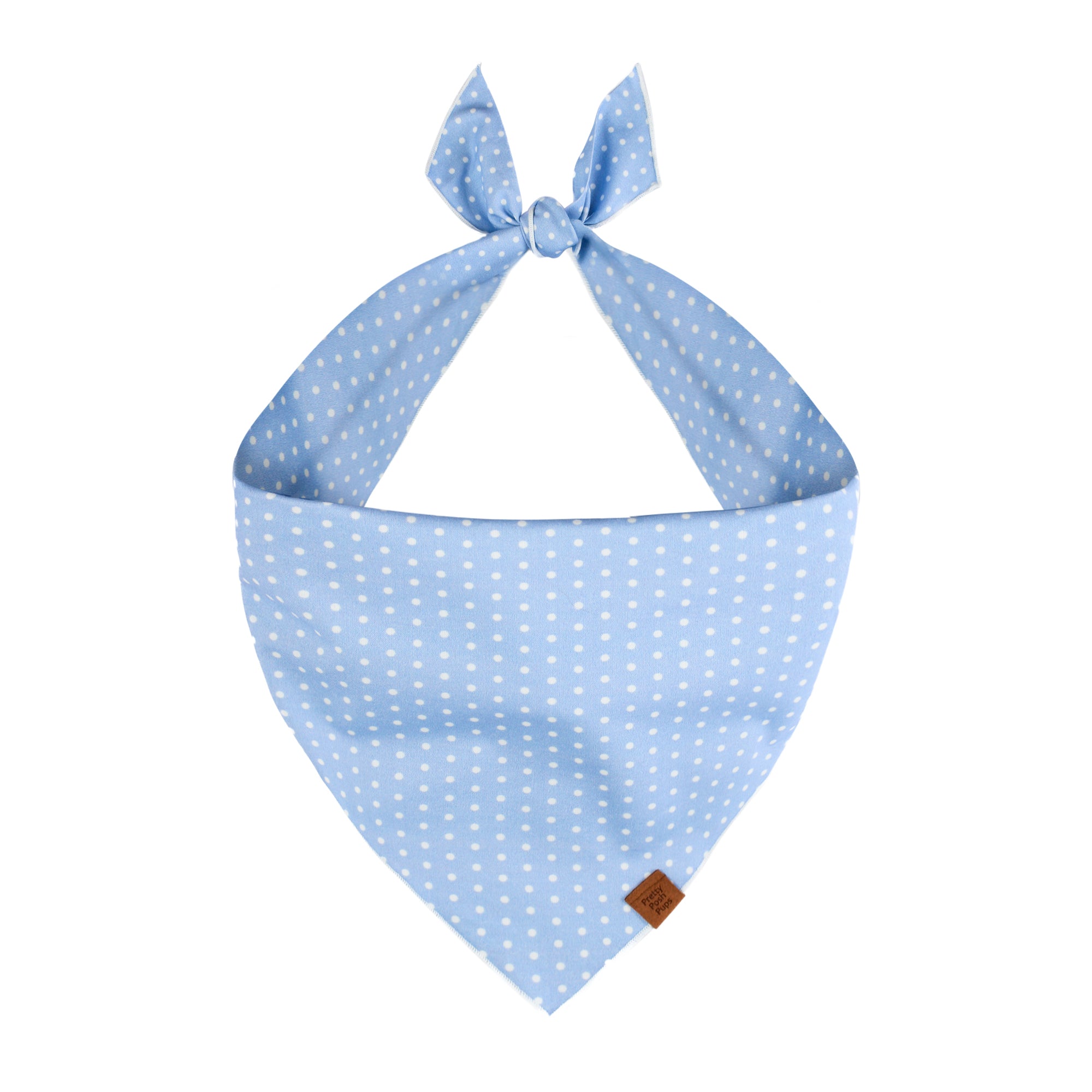 Blue Dotted Dog Bandana