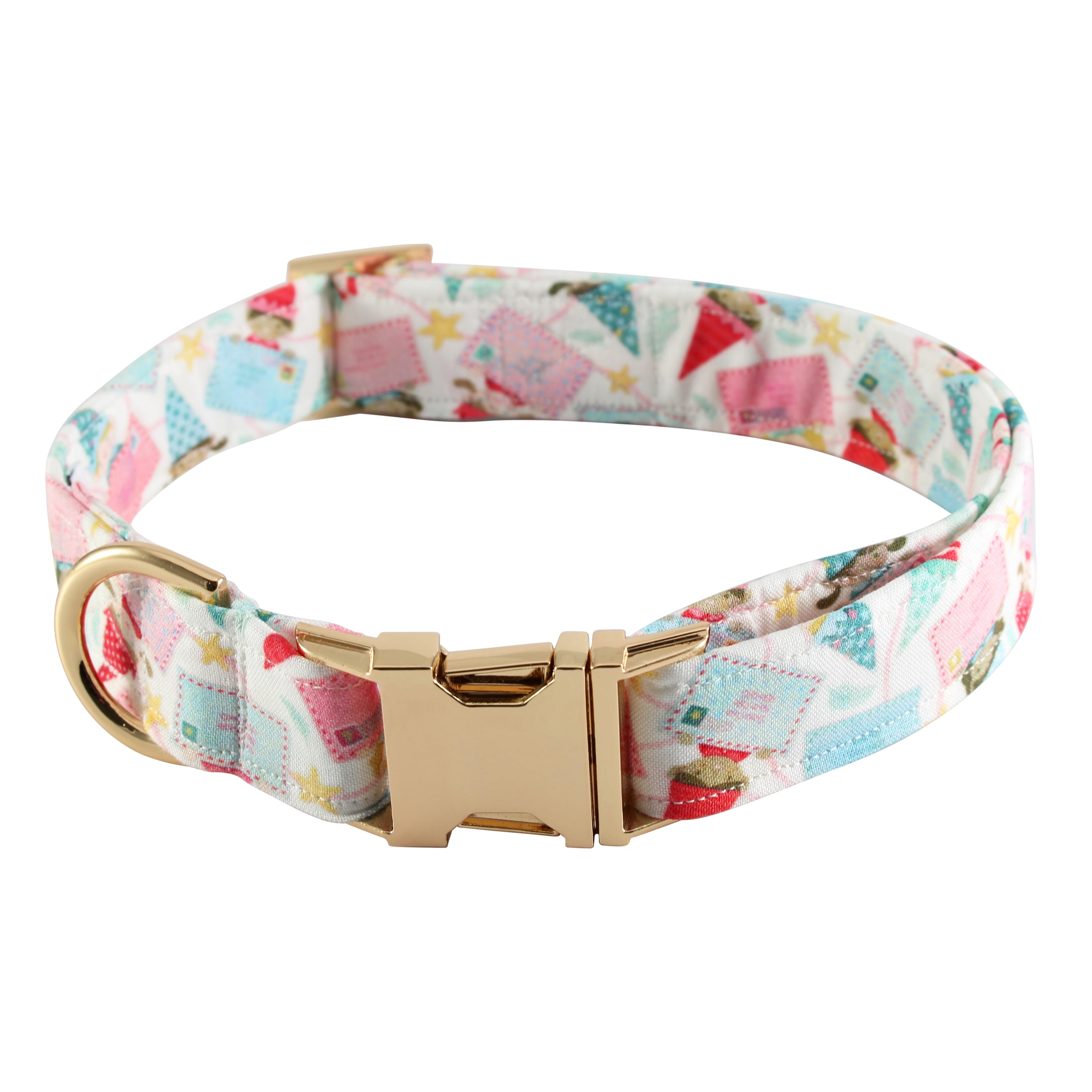 white Letters For Santa Dog Collar