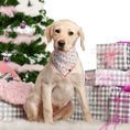 Load image into Gallery viewer, White Letters For Santa Dog Bandana

