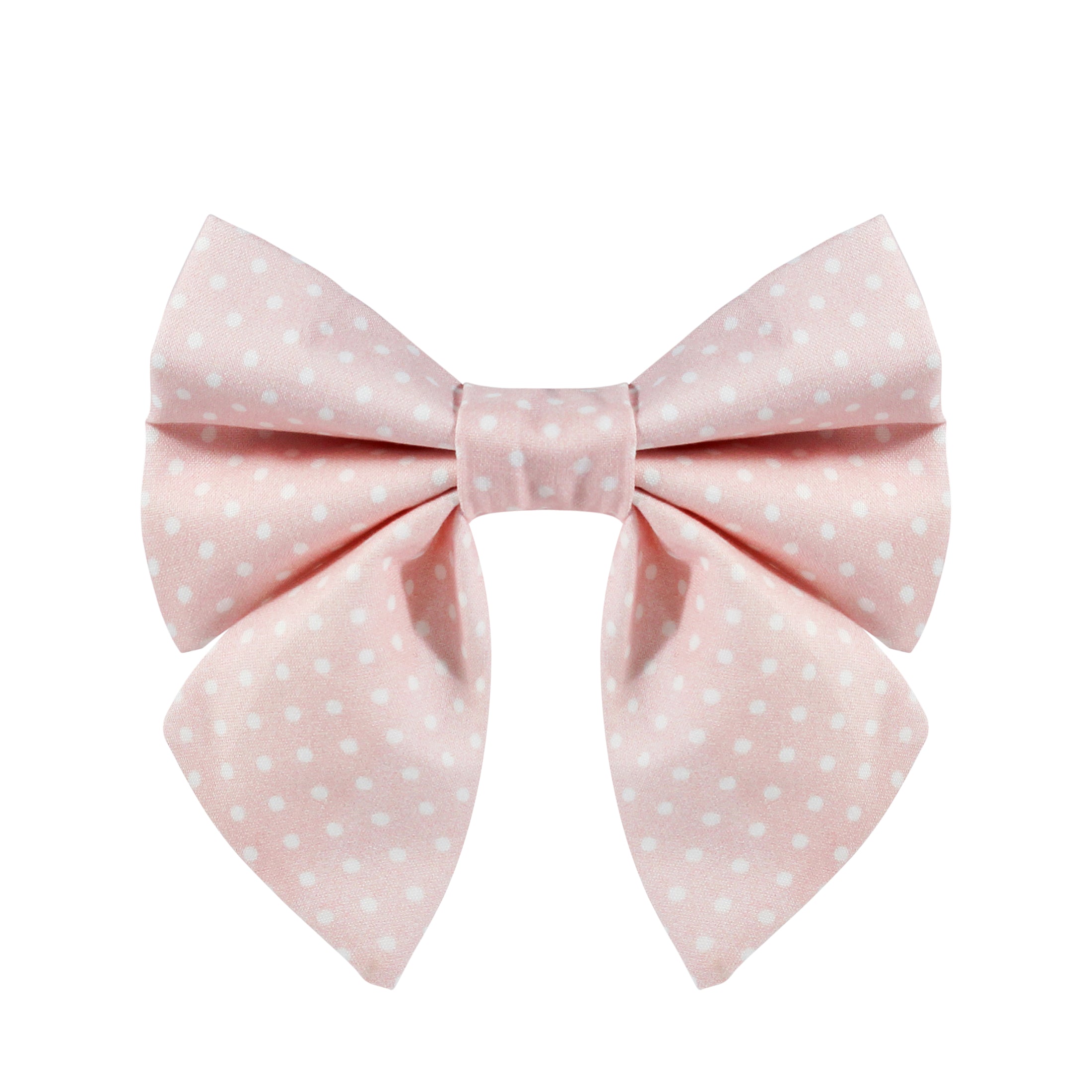 Pink Doted Dog Lady Bow