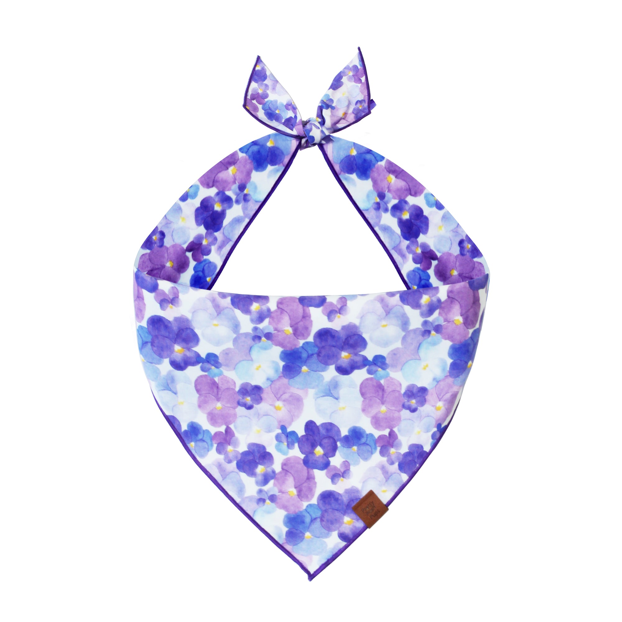 Pansy flower Dog Bandana