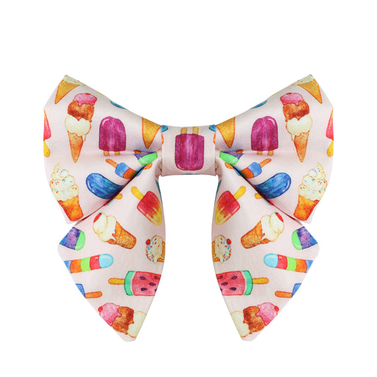 Paw-sicle treat Dog Lady Bow