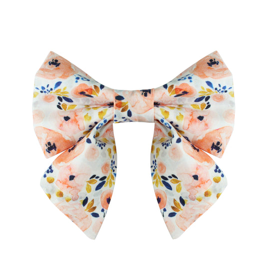 Floral Fido dog lady Bow