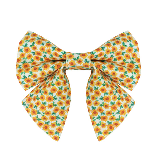 Sunflower dog lady Bow