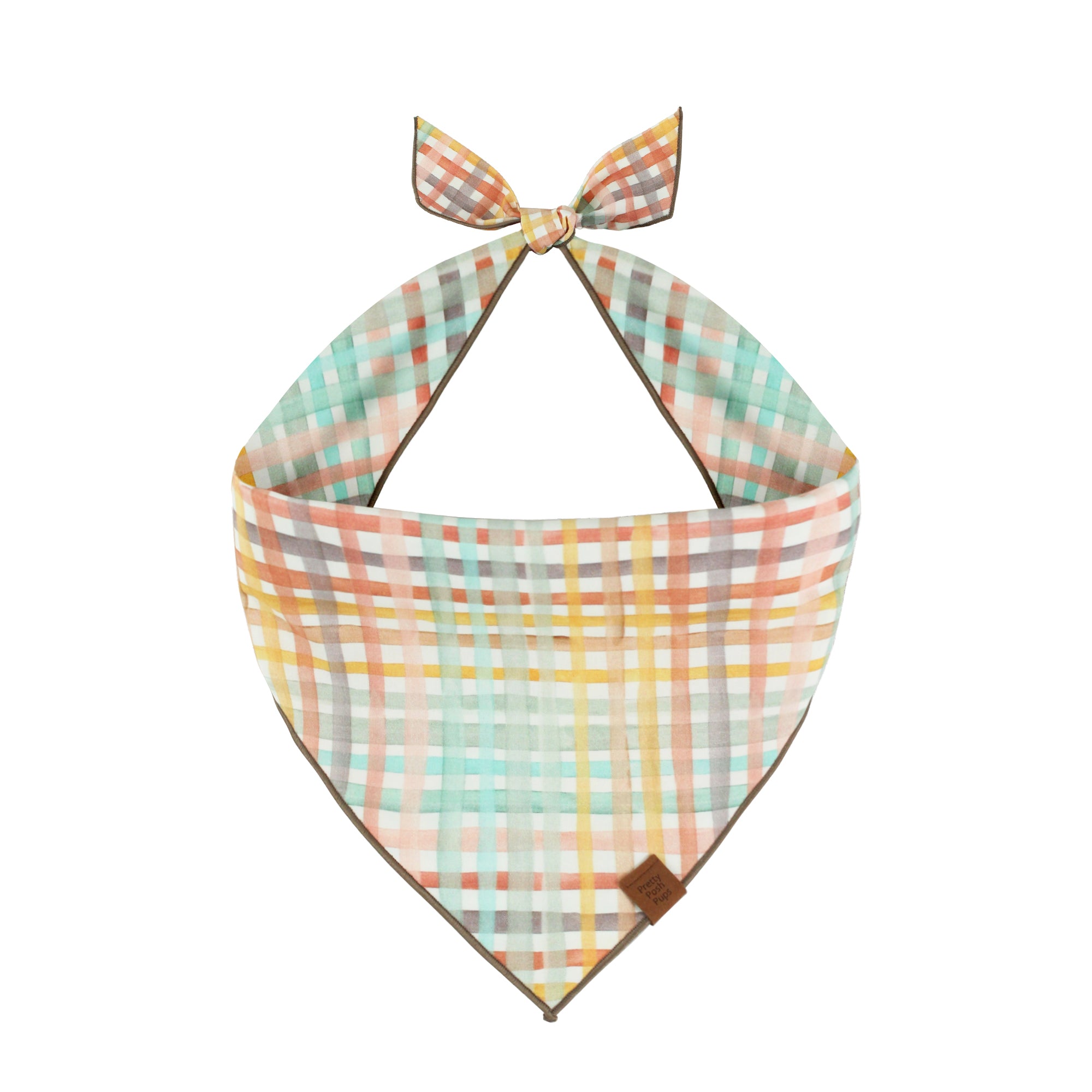 Sunrise Plaid Dog Bandana