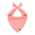 Load image into Gallery viewer, Red Plaid Dog Bandana
