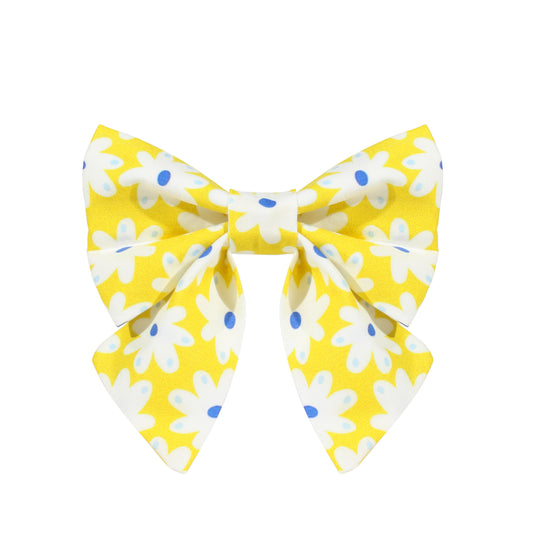 Happy Daisies dog lady Bow