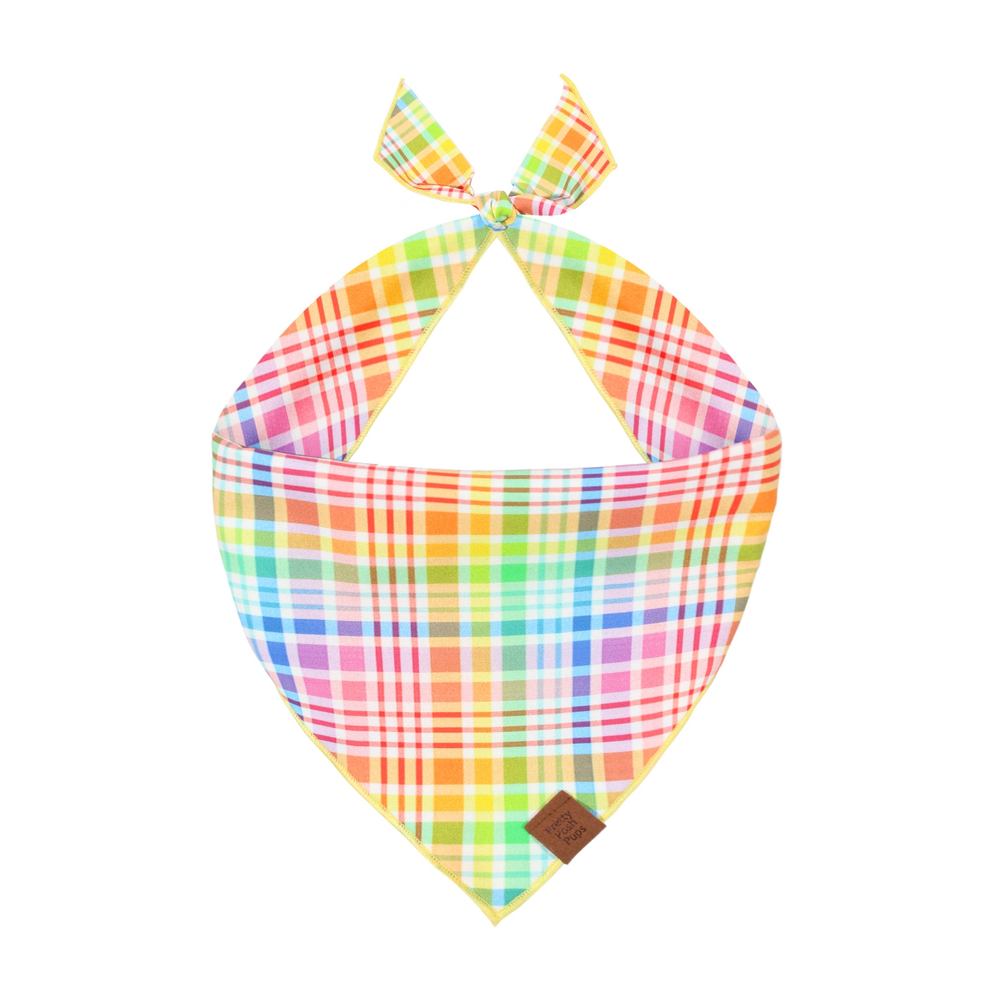 Happy Plaid Dog Bandana