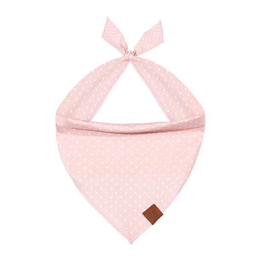Pink Doted Dog Bandana