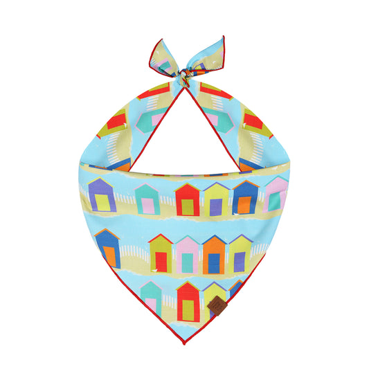 Beach Huts Dog Bandana