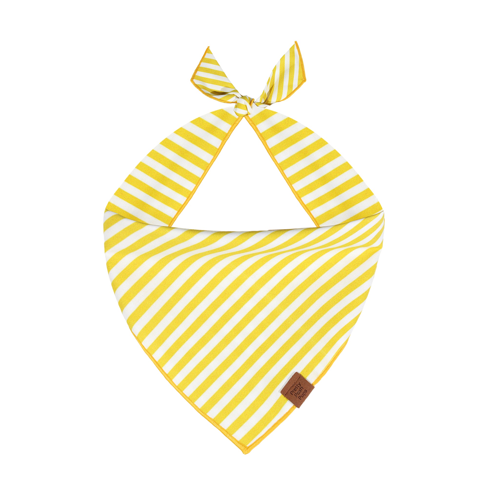 yellow Stripe Dog Bandana