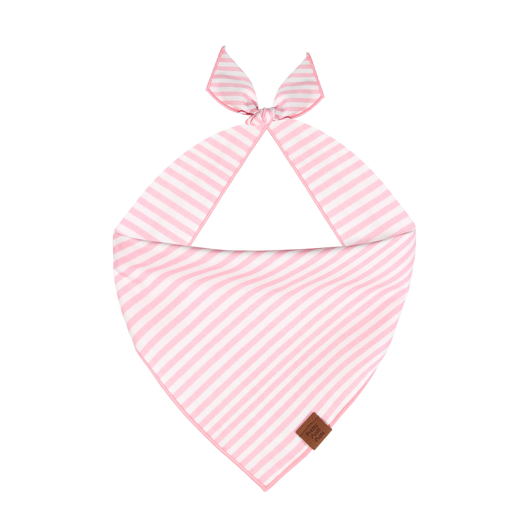 Pink Stripe Dog Bandana
