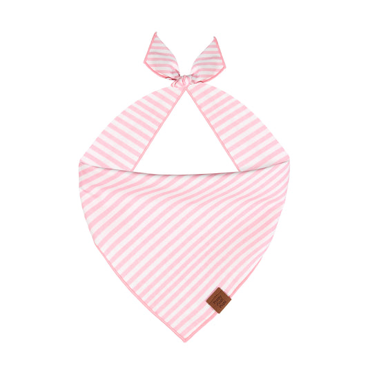 Pink Stripe Dog Bandana