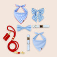 Load image into Gallery viewer, Blue Dotted Dog Bow Tie
