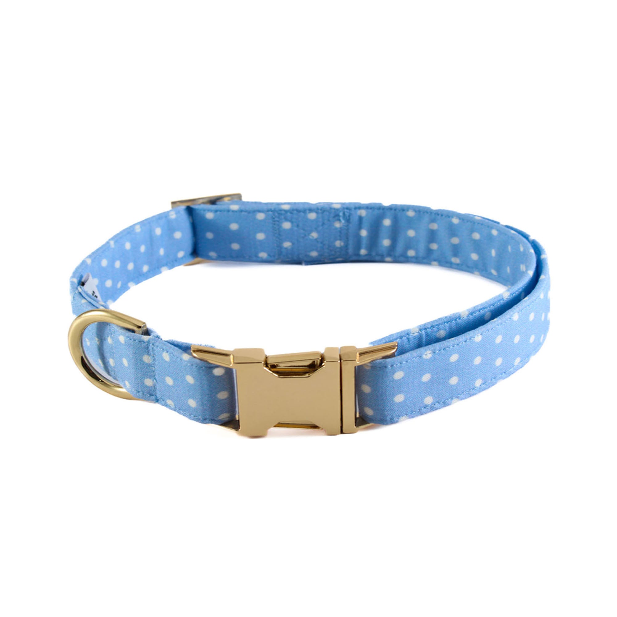 Blue Dotted Dog Collar
