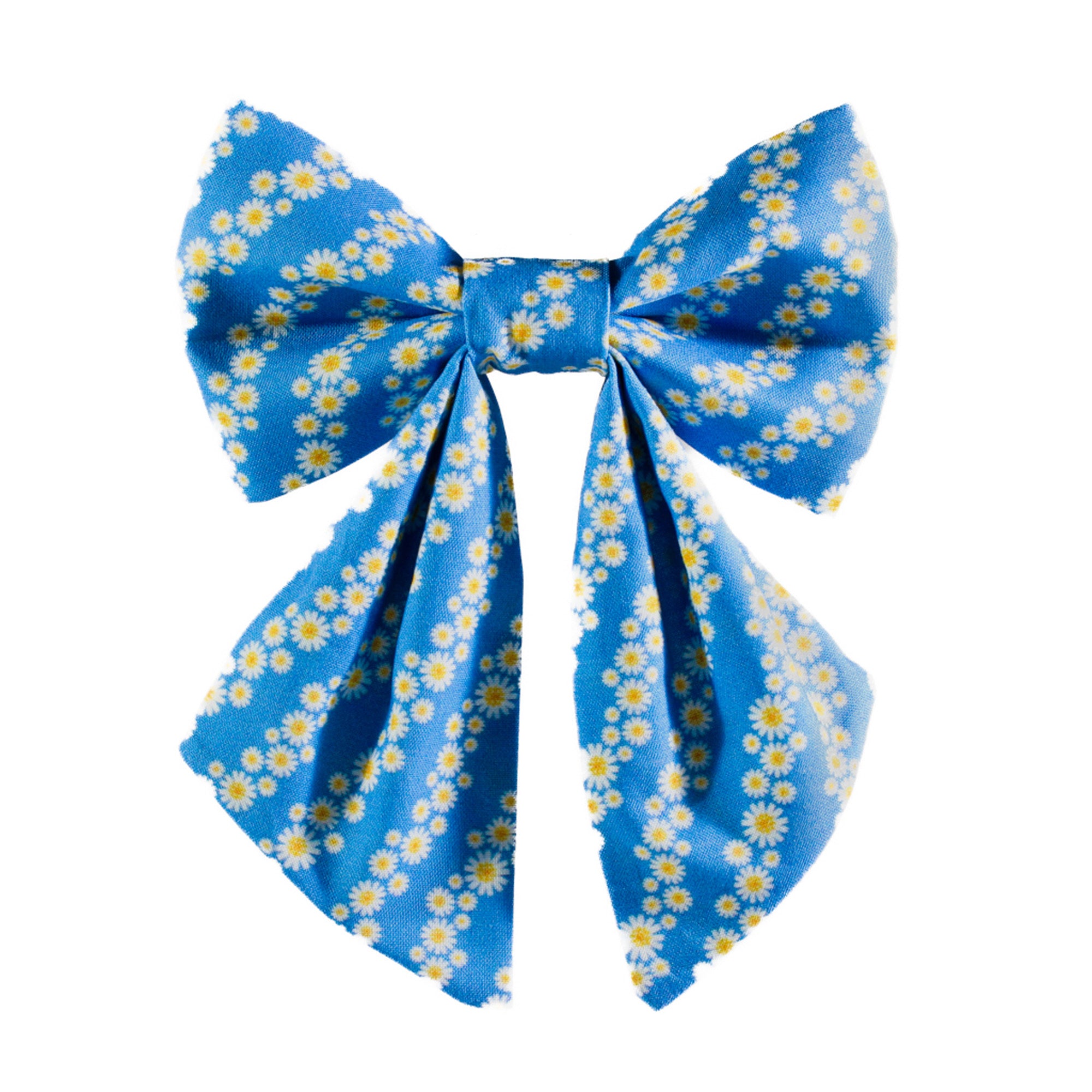 Diagonal Daisy Dog Lady Bow